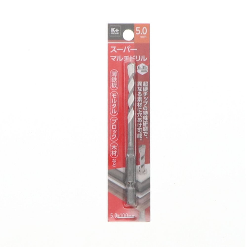 Ｋ＋ＧＥＡＲ　六角軸スーパーマルチドリル　５．０×１００ｍｍ