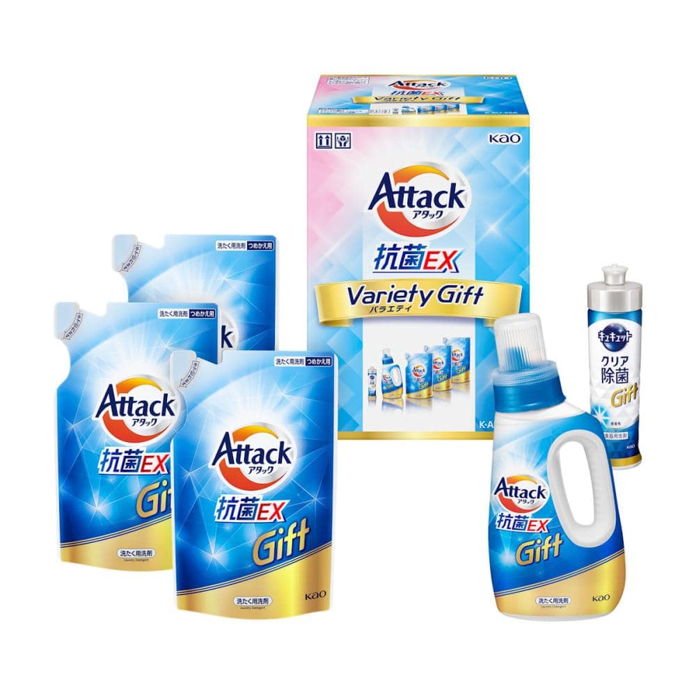 花王　アタック抗菌ＥＸ　バラエティーギフト　ＫＡＵ２５Ａ　３．２ｋｇ