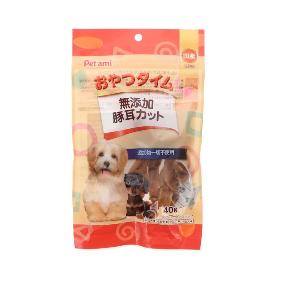 Ｐｅｔａｍｉ　国産　無添加　豚耳カット　４０ｇ