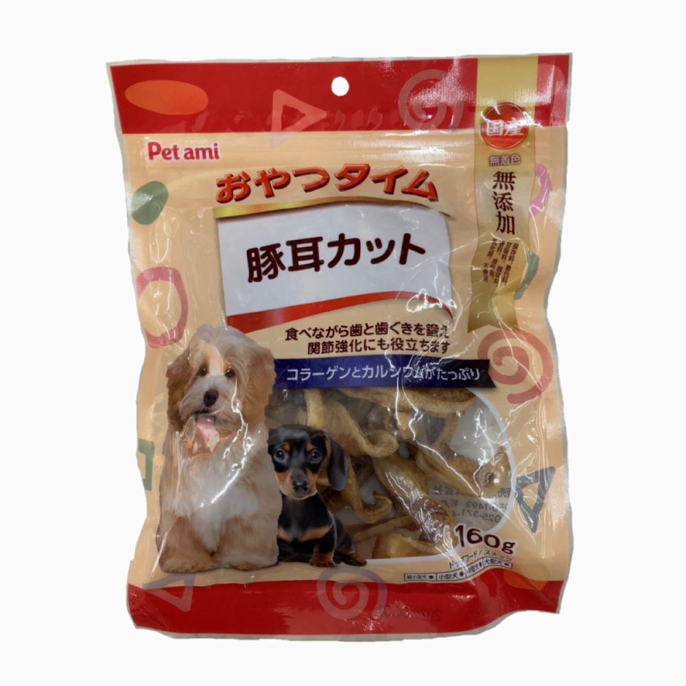 Petami 国産 無添加 豚耳カット 160g