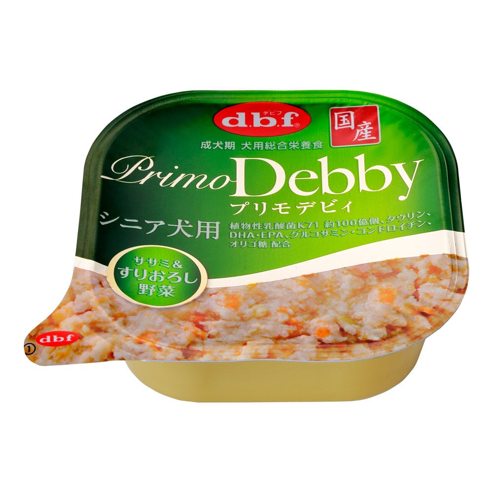 dbf プリモデビィ シニア犬用 ササミ&すりおろし野菜 95g
