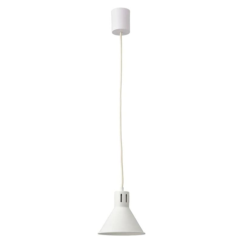 オーム電機　ペンダントライト　傘型セード　ホワイト　電球別売