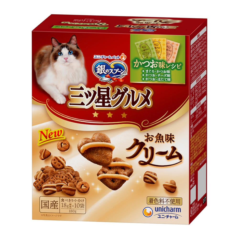 三ツ星グルメお魚味クリームかつおレシピ３種１８０ｇ