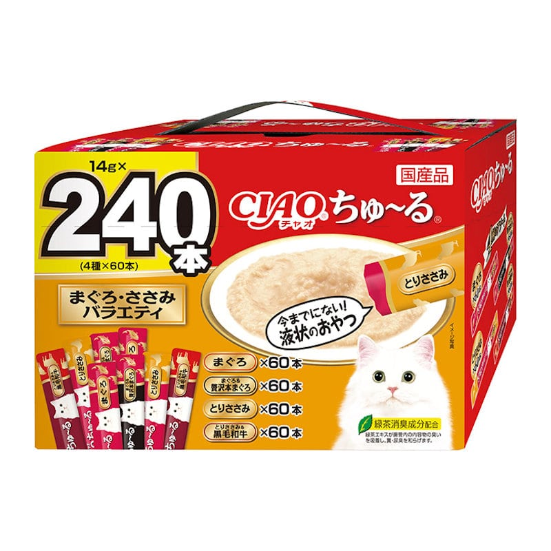 ＣＩＡＯちゅーる　まぐろ・ささみバラエティ１４ｇ×２４０本入