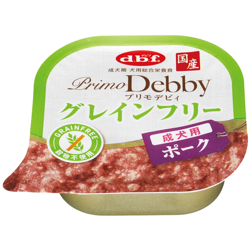 dbf プリモデビィ グレインフリー 成犬 ポーク 95g