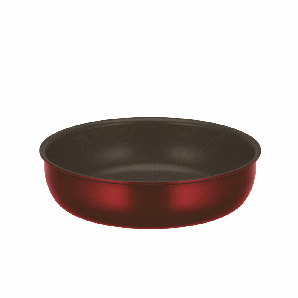 サーモス　デュラブルシリーズ　ＩＨ対応　取っ手のとれるフライパン　ディープレッド　２２ｃｍ　ＫＶＤ－０２２