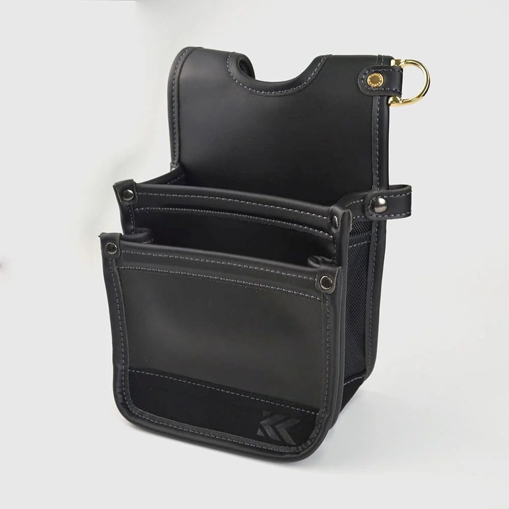 フジ矢　黒金　建築薄型腰袋２段　ＬＩＧＨＴ　ＰＵ　ＬＥＡＴＨＥＲ　ＳＥＲＩＥＳ　ＡＢ－４２ＢＧ
