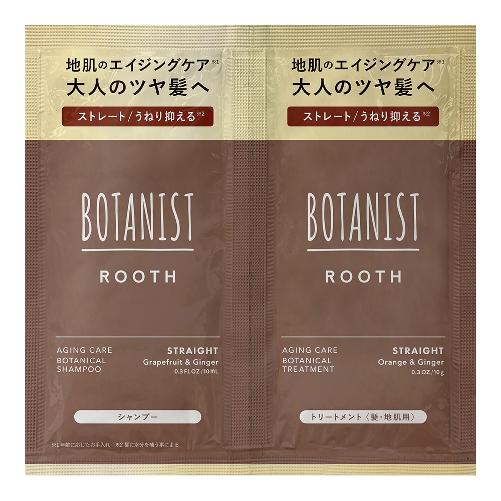 Ｉ－ＮＥ　ボタニスト　ルース　エイジングケア　ストレートシャンプー＆トリートメント　サシェ　１０ｍＬ＋１０ｍＬ