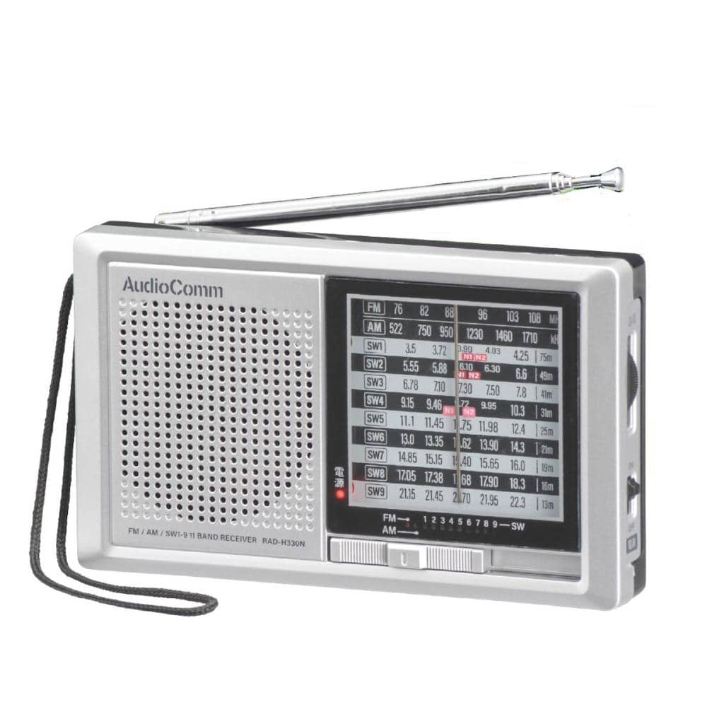 オーム電機　ＡｕｄｉｏＣｏｍｍ 　ハンディ短波ラジオ　Ｈ３３０