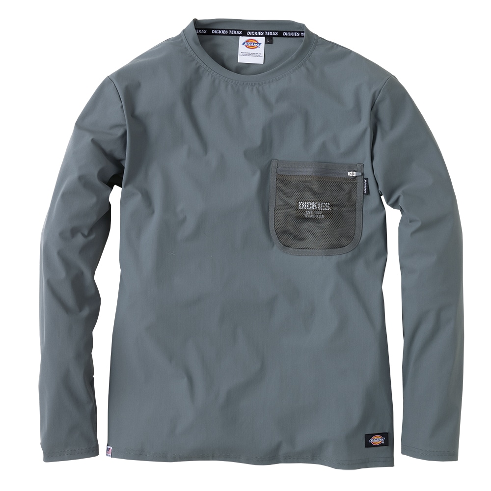 Dickies 長袖 Tシャツ グレー L