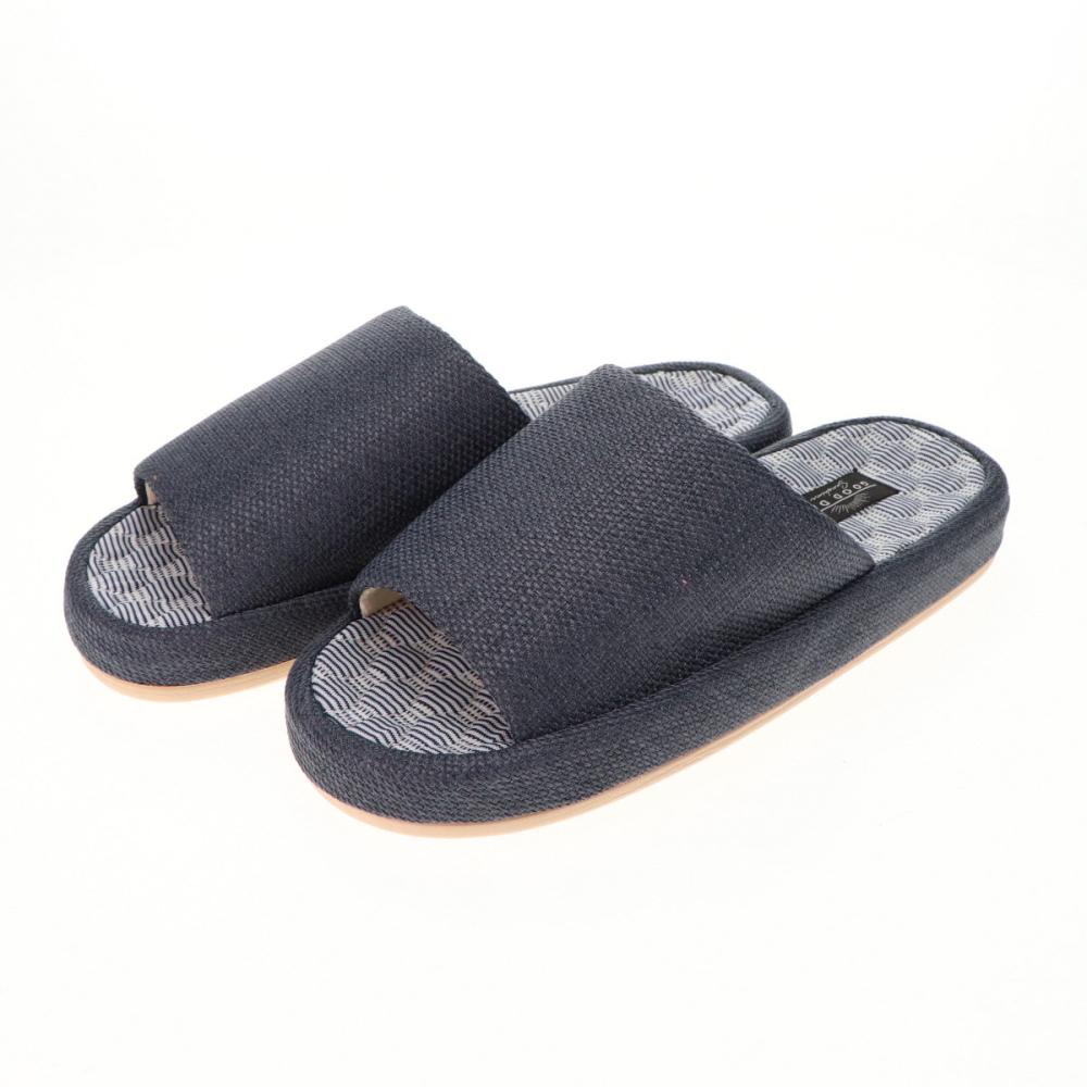 ひんやりコンフォート　軽量スリッパ　ネイビー　３Ｌ