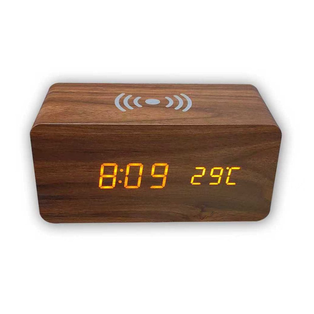 ワイヤレス充電対応デジタル時計