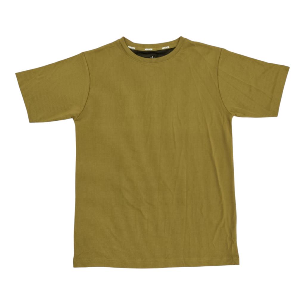 ＳＯＬＶＩＣ（ソルビック）　持続冷感エアロアイス　Ｔシャツ　イエロー　３Ｌ