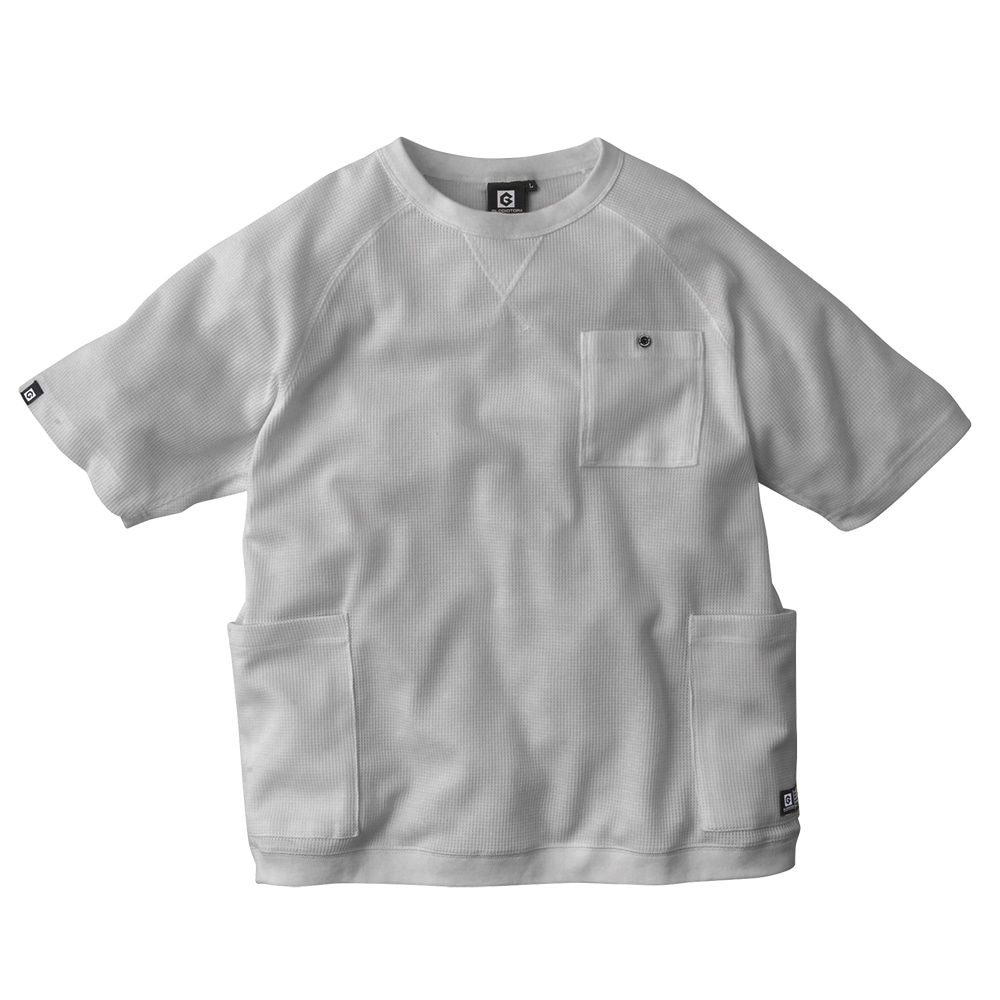 コーコス信岡 5ポケット 半袖Tシャツ グレー L G437