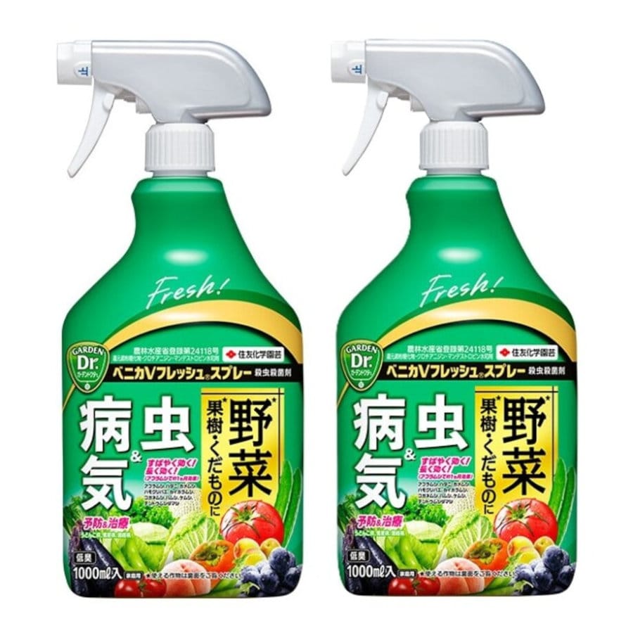 住友化学園芸　殺虫殺菌剤　ベニカＶフレッシュスプレー　１０００ｍＬ　２本セット