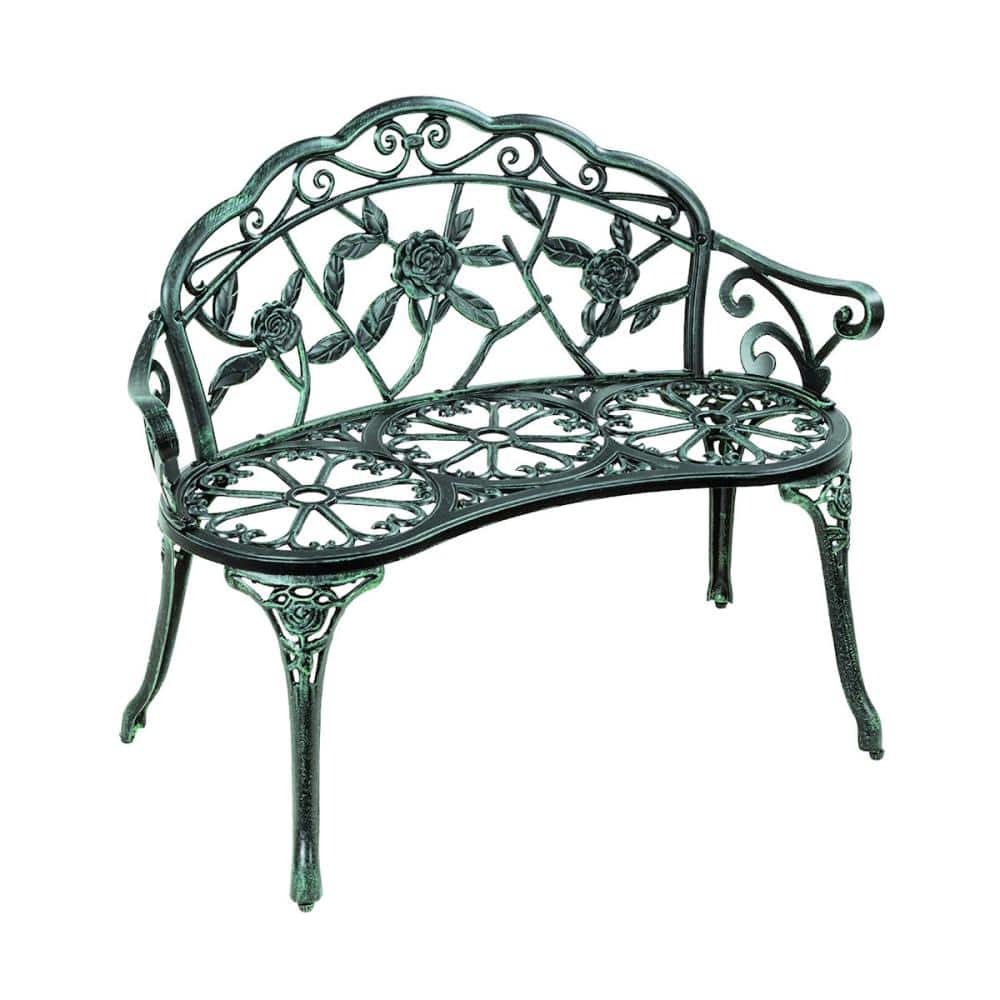 谷村地涌業　アルミガーデンベンチ　グリーン