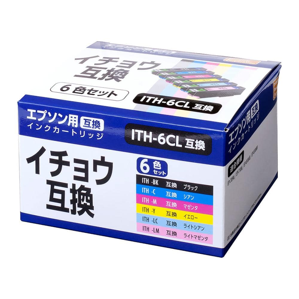 エプソン　互換インクカートリッジ　イチョウ　６色パック