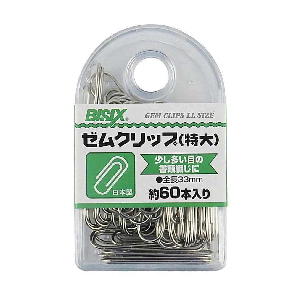 ミツヤ　ゼムクリップ　特大　６０本
