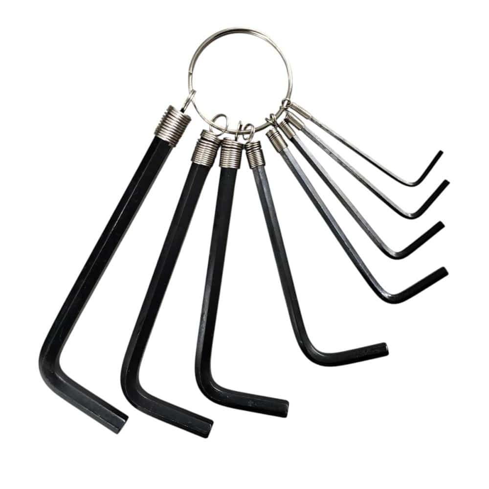 コメリ　リング付六角棒レンチ８本組　ミリサイズ