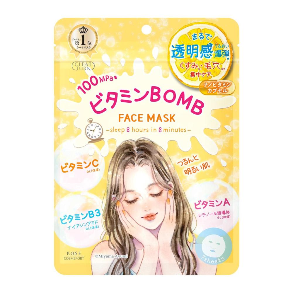 コーセー クリアターン ビタミンBOMBマスク 7枚