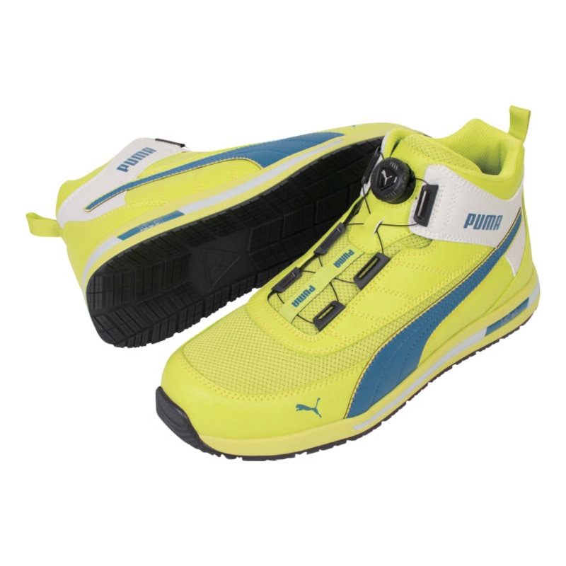 PUMA プロテクティブスニーカー スイッチバック イエロー ディスク ミッド 25.0cm 63214