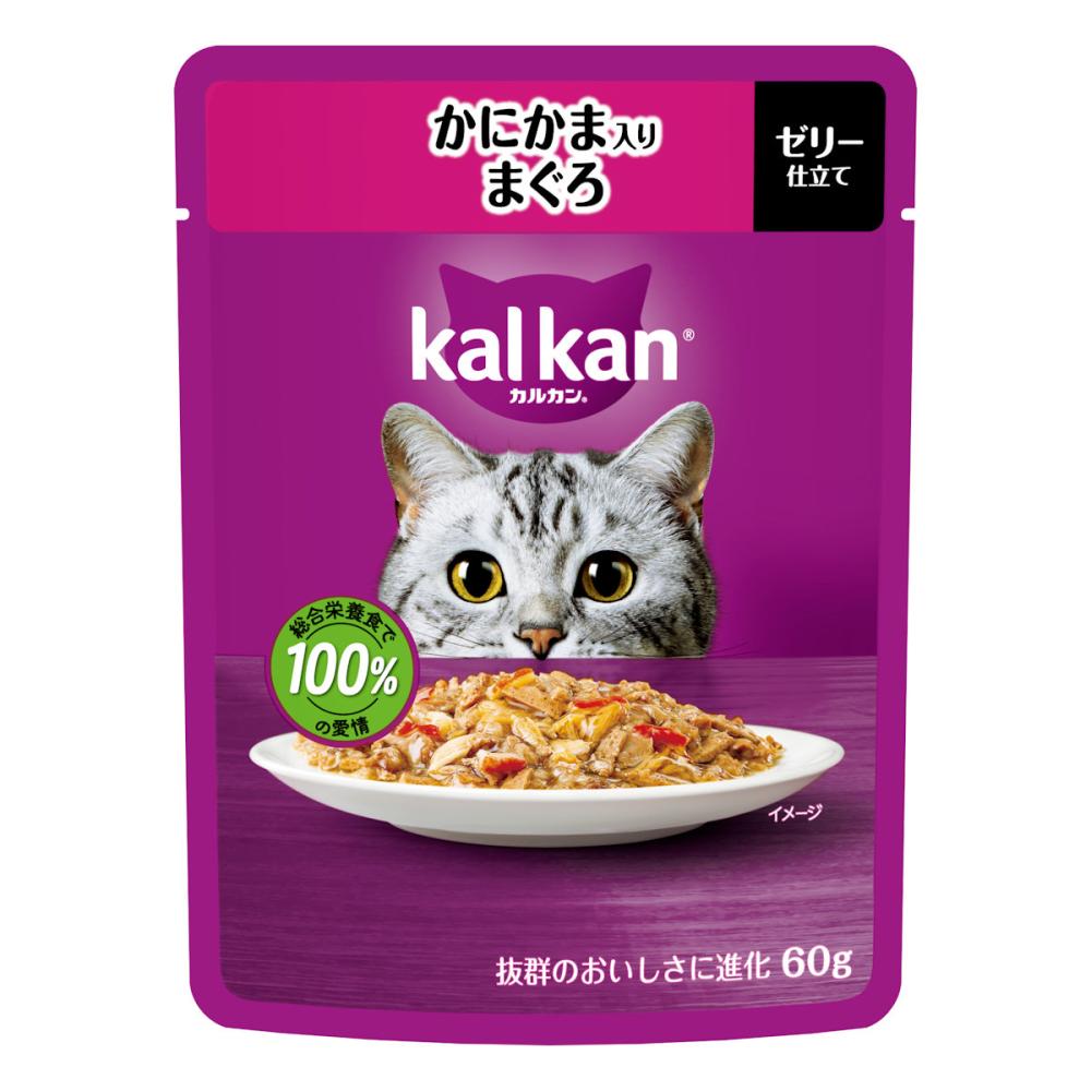 カルカンパウチ　かにかま入りまぐろ　６０ｇ