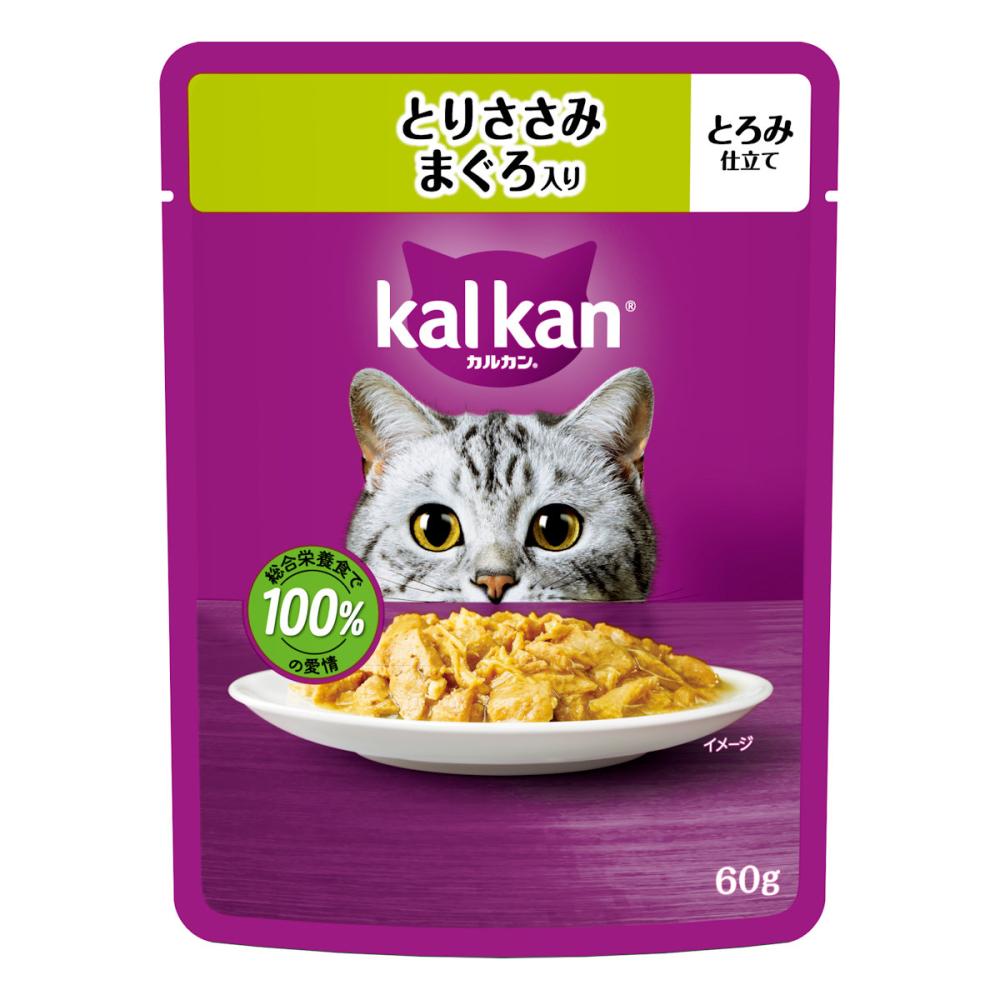 カルカンパウチ　とりささみ　まぐろ入り　６０ｇ