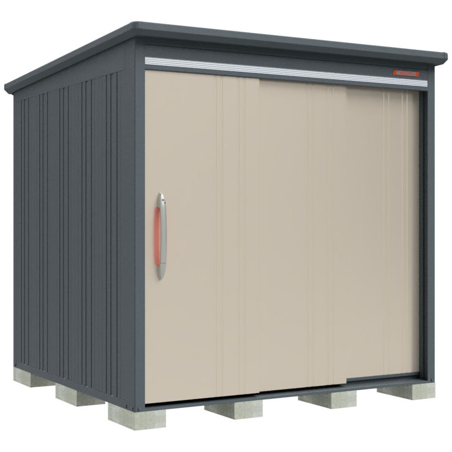 タクボ物置　ＢＥＬＯＳ　間口２１３×奥行２２０ｃｍ　側面棚タイプ　豪雪型・結露減少屋根　ナッツカーキ　Ｂ－Ｋ２１２２ＹＫＡ