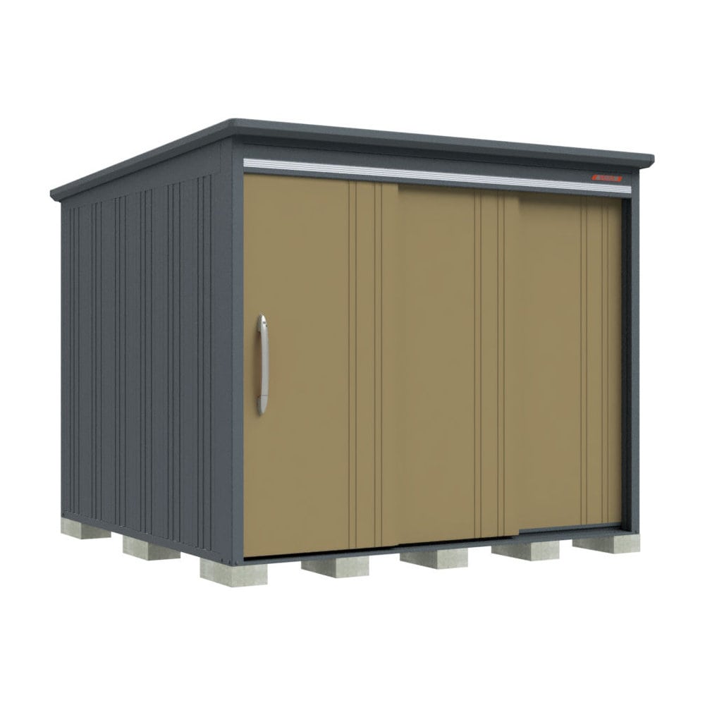 タクボ物置　ＢＥＬＯＳ　間口２５３×奥行２６０ｃｍ　側面棚タイプ　豪雪型・結露減少屋根　ブルイッシュグレー　Ｂ－Ｋ２５２６ＹＧＲ