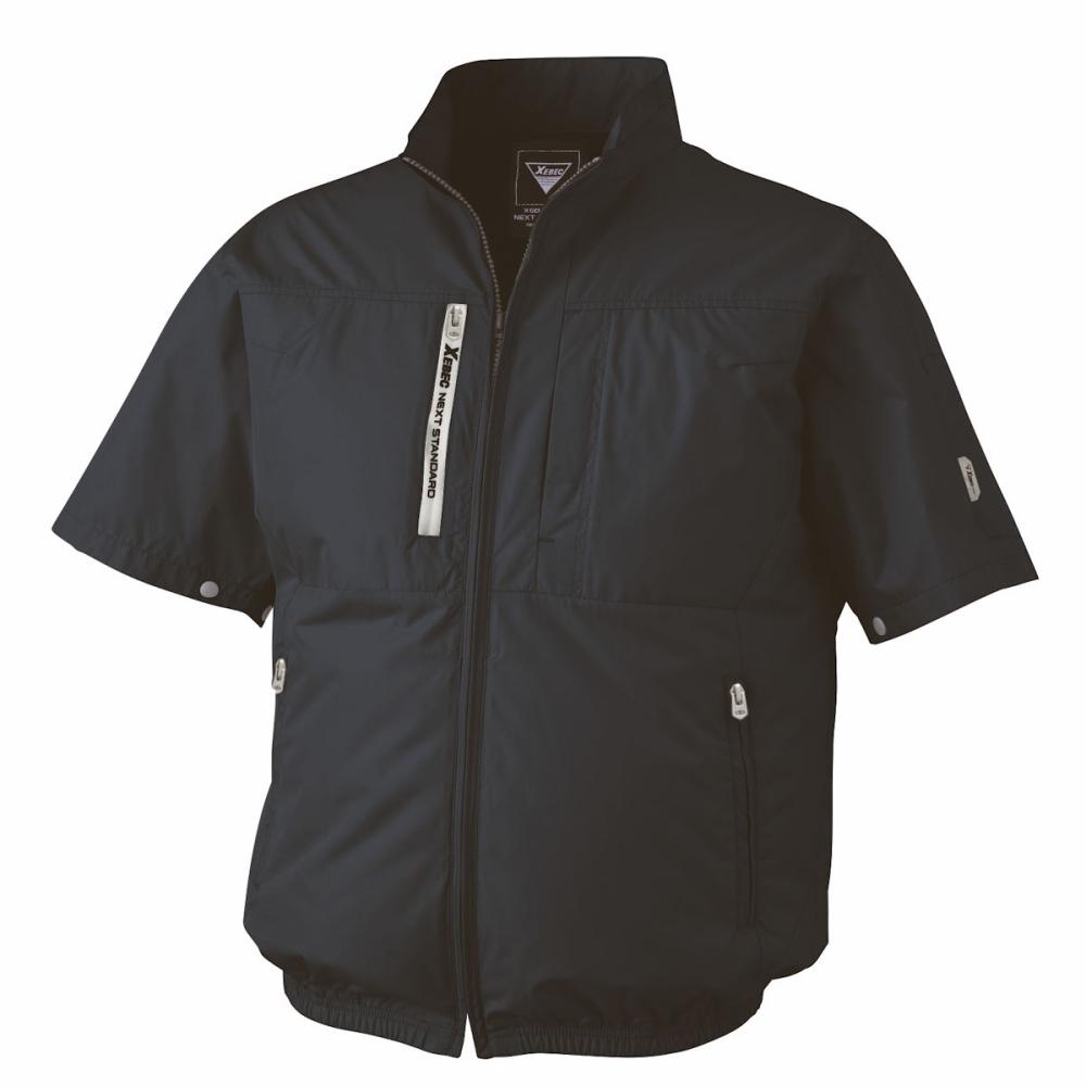 ジーベック　空調服　半袖ブルゾン　５Ｌ　ディープネイビー　ＸＥ９８０３４