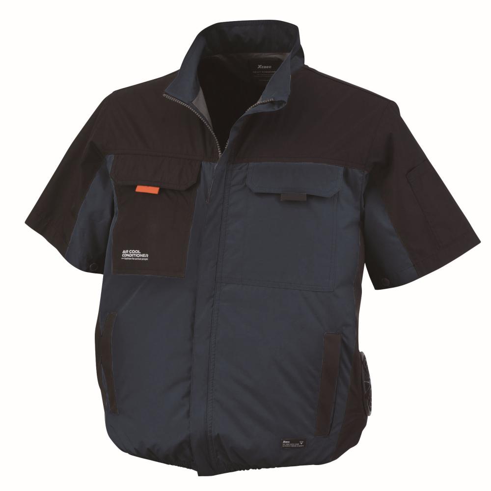 ジーベック　空調服　遮熱半袖ブルゾン　Ｓ　ディープネイビー　ＸＥ９８０３１