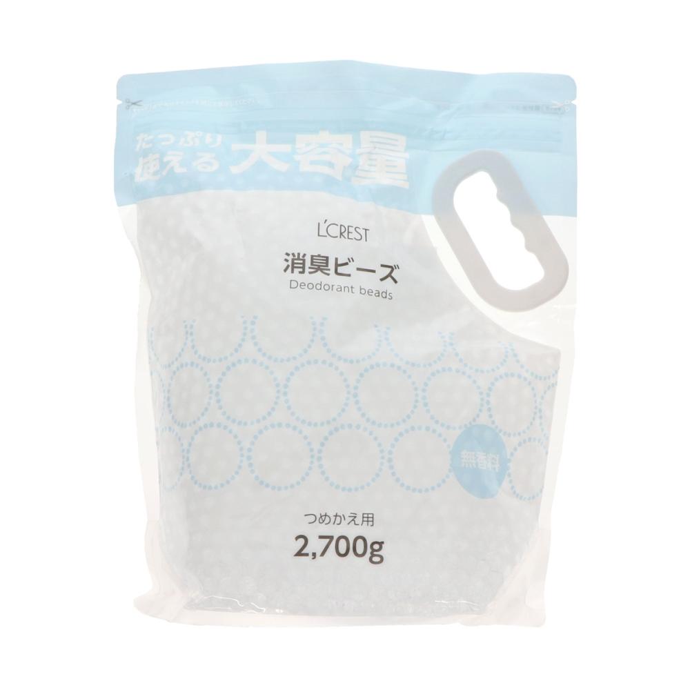 L’CREST(ルクレスト) 消臭ビーズ 無香 詰め替え用 2700g