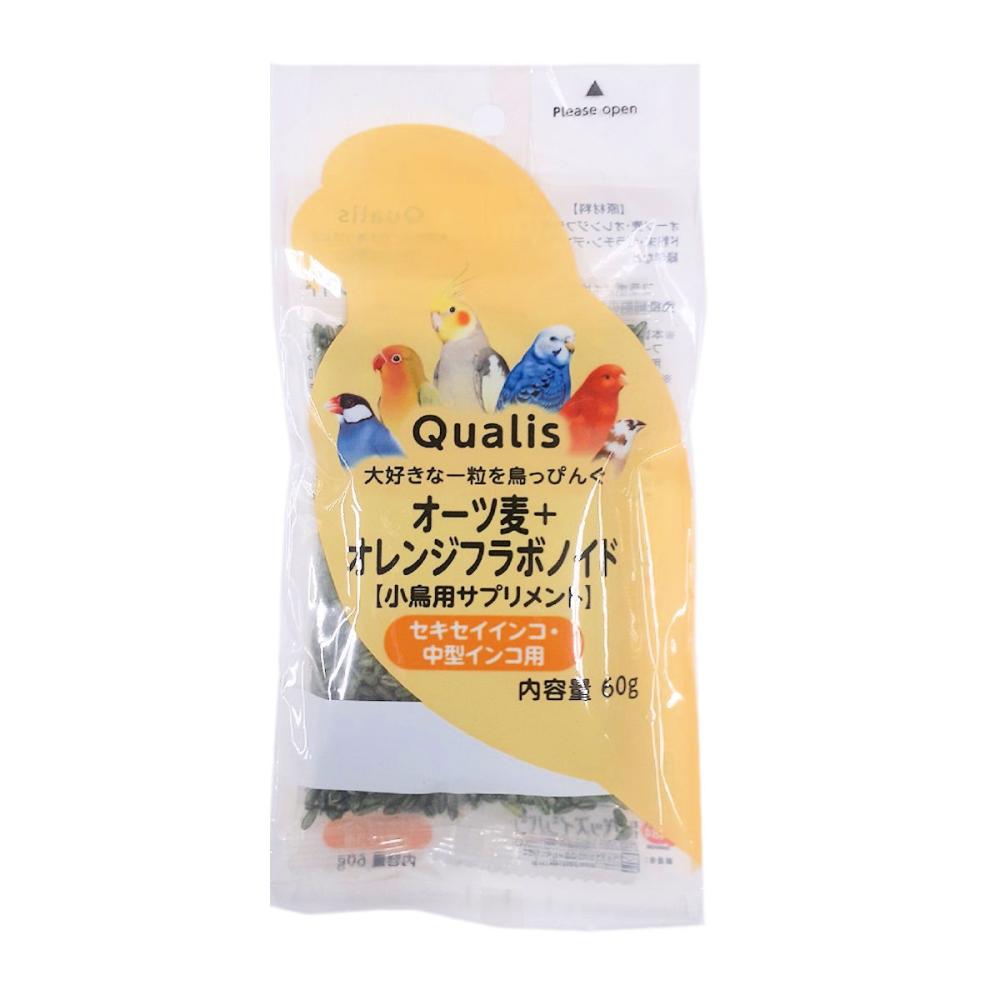 クオリス　鳥っぴんぐ　小鳥用サプリメント　オーツ麦＋オレンジフラボノイド　６０ｇ