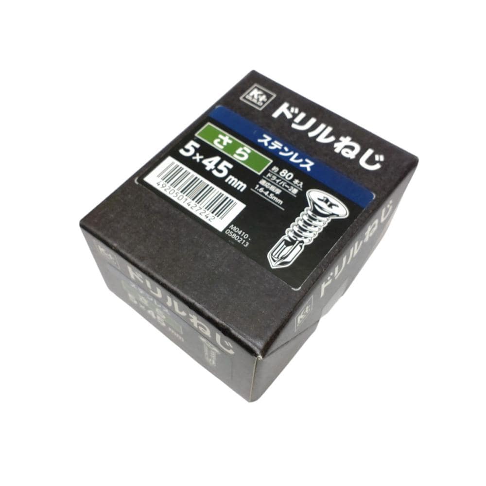Ｋ＋ＢＵＩＬＤ　ドリルねじ　さら　ステン　５×４５　半箱