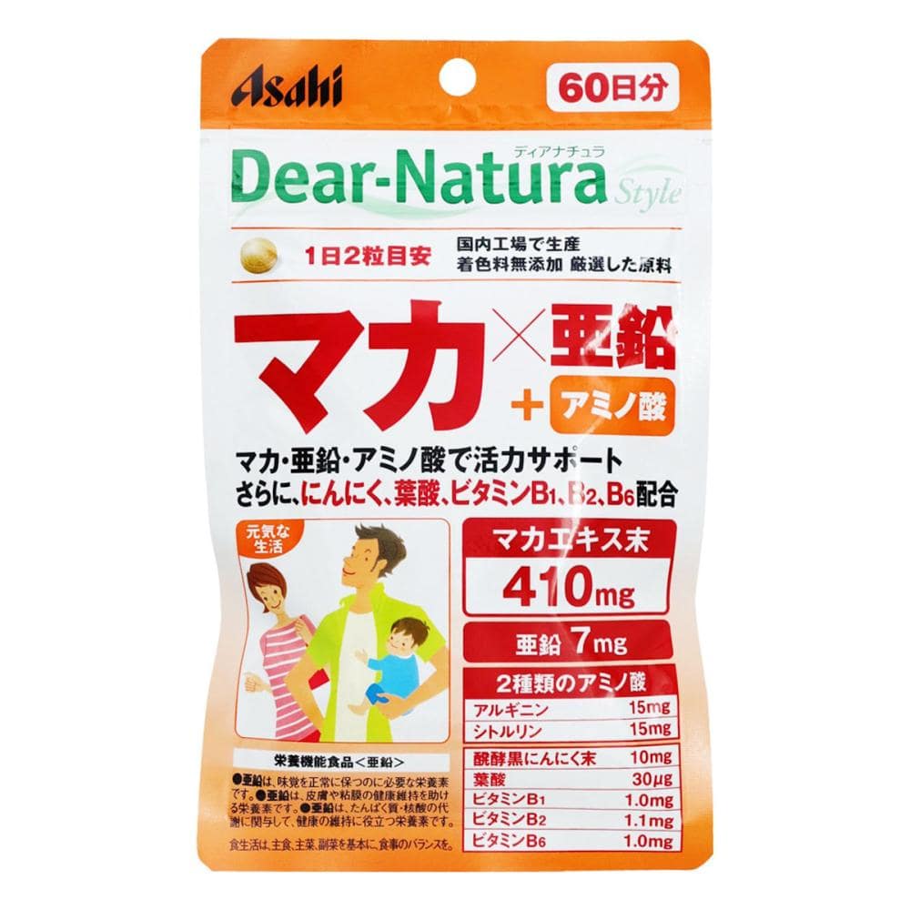 アサヒ　ディアナチュラスタイル　マカ×亜鉛　６０日分　１２０粒
