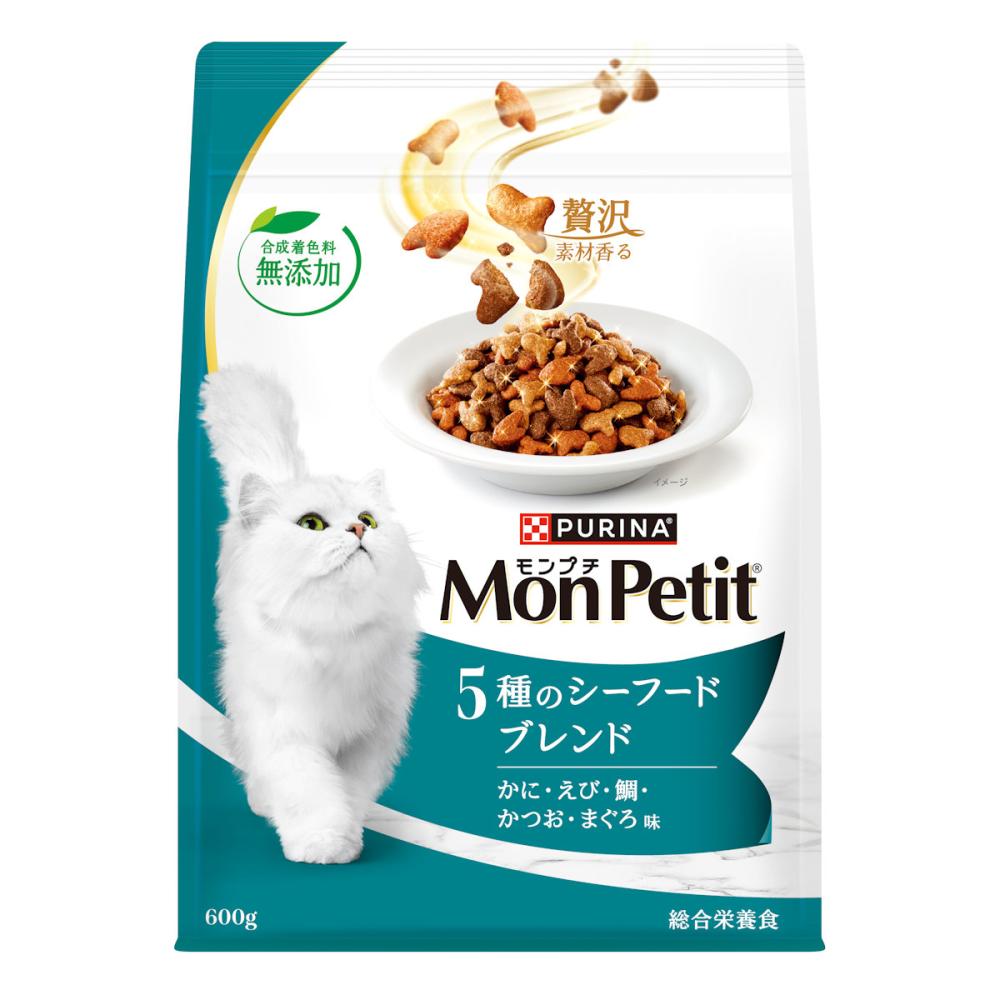モンプチバッグ ドライ 子ねこ1歳まで 5種ブレンド 600g