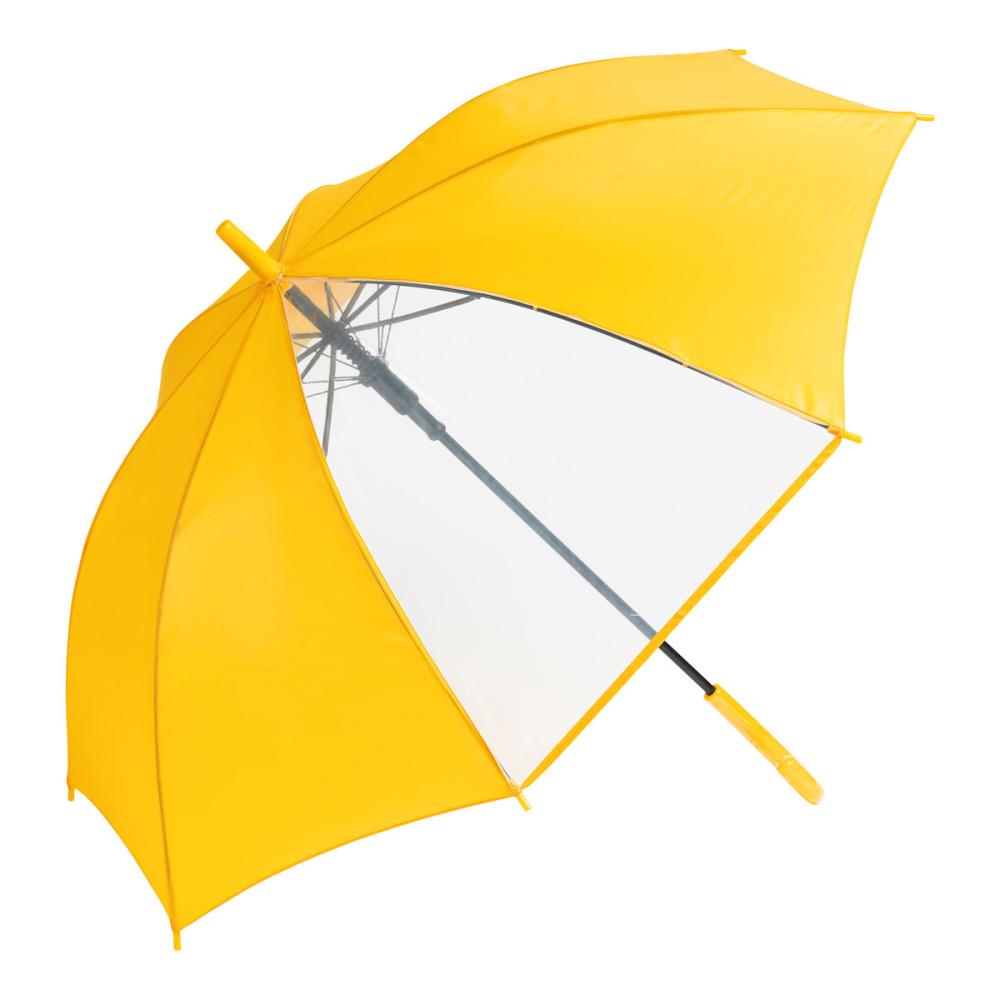 スギハラ　学童５５ｃｍジャンプ傘　グラスファイバー骨　１コマＰＯＥ　無地　イエロー