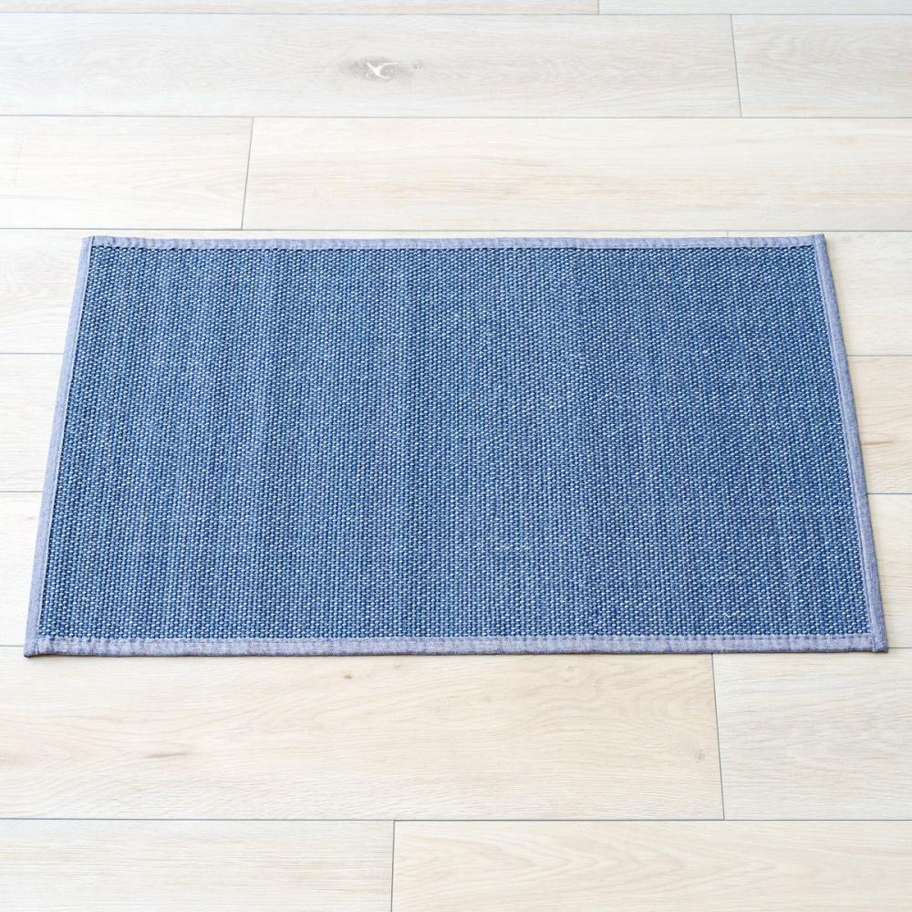 イケヒコ　国産竹マット　ジーンズ　ネイビー　６０×９０ｃｍ