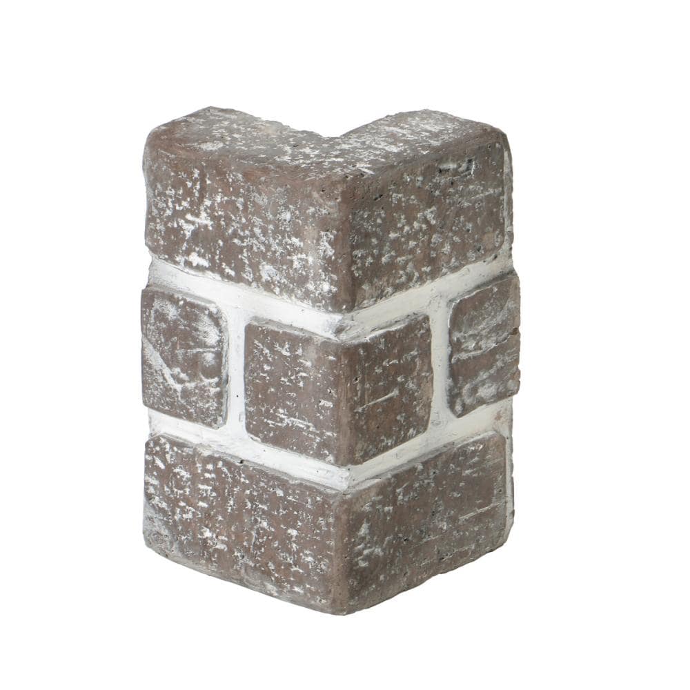 コメリ　レンガ調花壇ブロック　グレー　コーナー