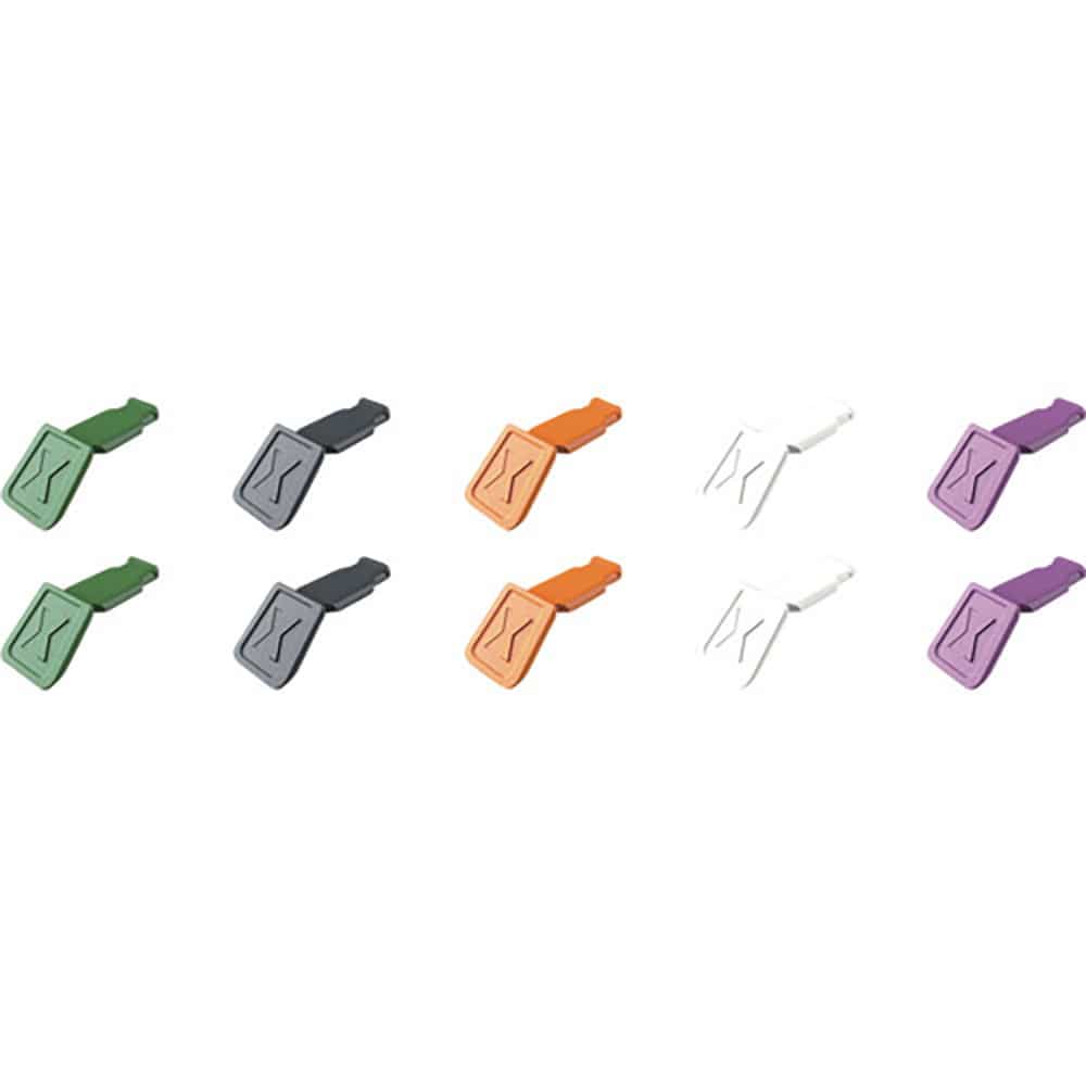 ＫＮＩＰＥＸ　カラーコードクリップ　カラーミックスＶ０２（５色Ｘ各２ピース）　００６１－１０ＣＶ０＿