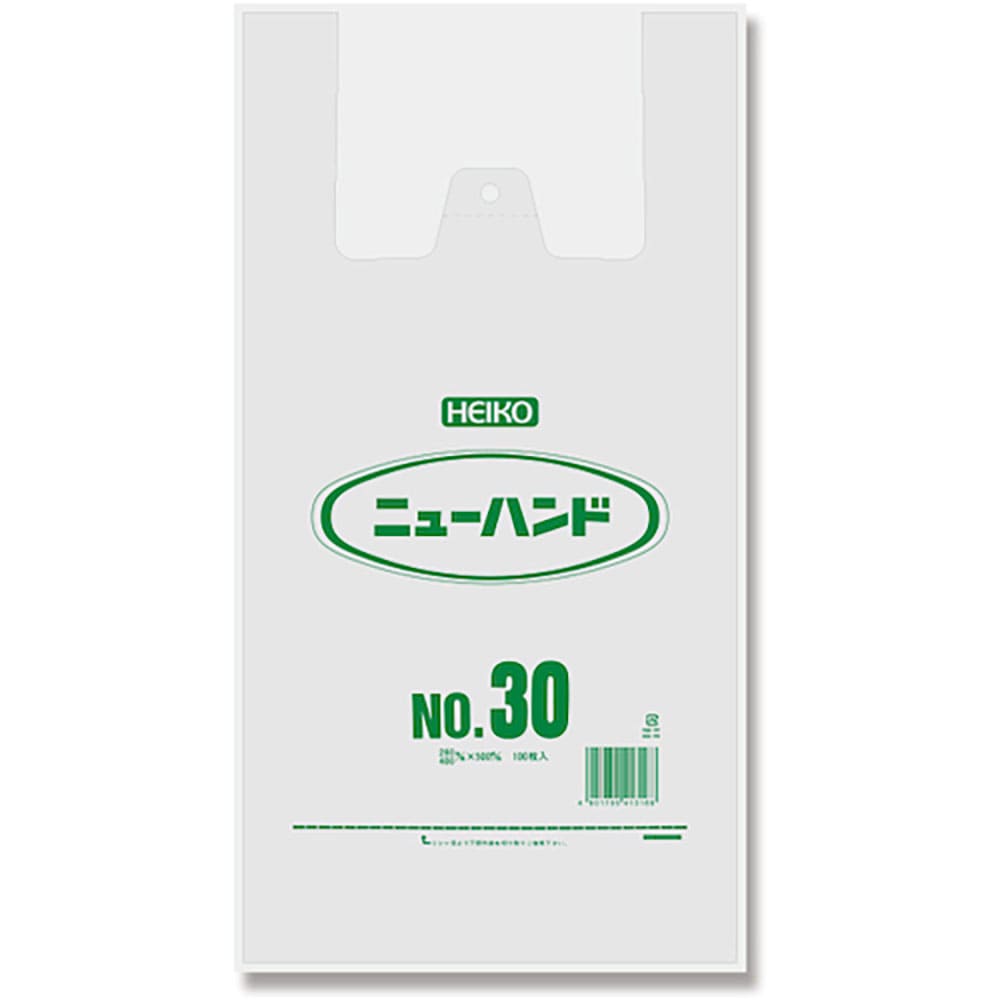 ＨＥＩＫＯ　レジ袋　ニューハンドハイパー　ナチュラル　ＮＯ．３０　１００枚入り　６６４５８０２＿