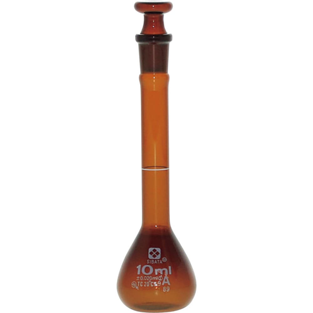ＳＩＢＡＴＡ　メスフラスコ　スーパーグレード　茶褐色　１０ｍＬ　０２００７０－１０＿