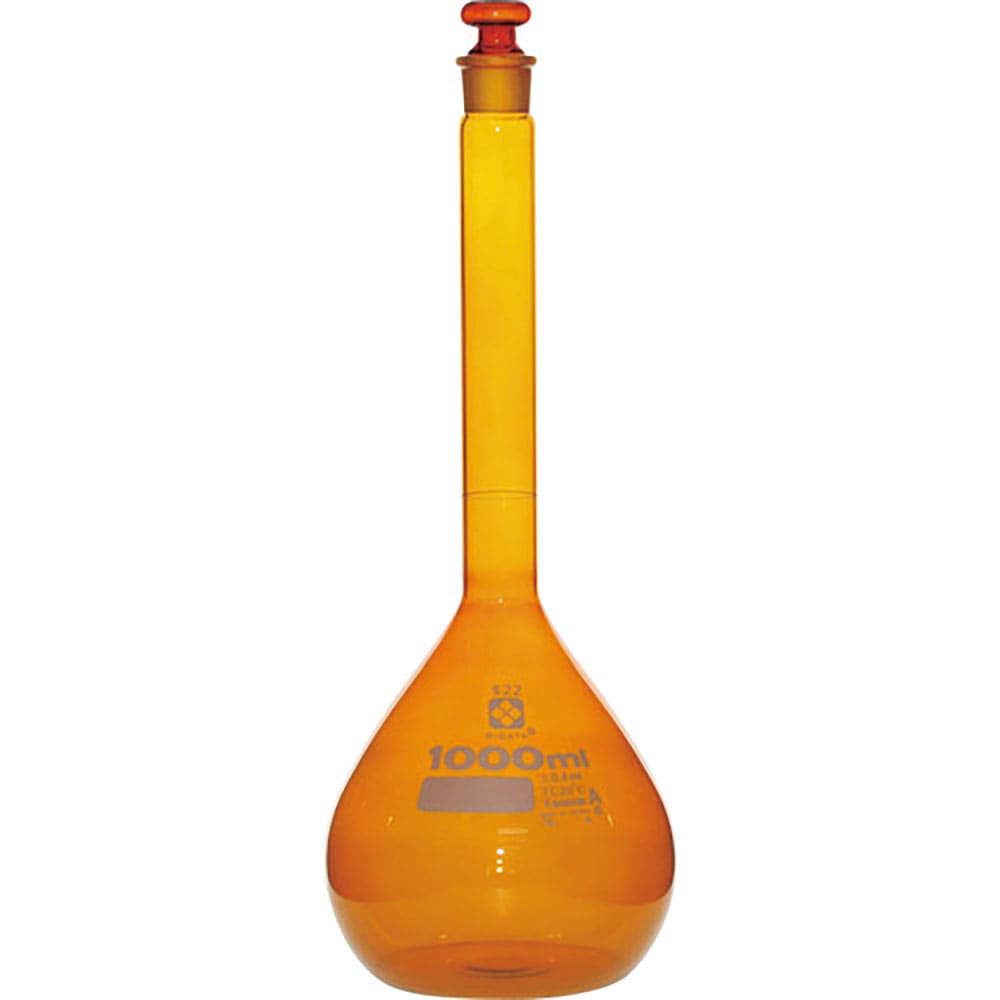 ＳＩＢＡＴＡ　メスフラスコ　カスタムＡ　茶褐色　１０００ｍＬ　０２６１００－１０００＿