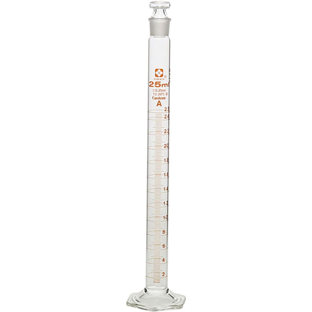 SIBATA 有栓メスシリンダー カスタムA 25mL 026580-25_