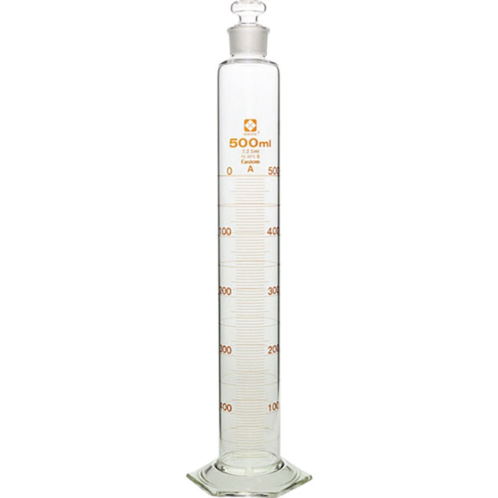 ＳＩＢＡＴＡ　有栓メスシリンダー　カスタムＡ　５００ｍＬ　０２６５８０－５００＿
