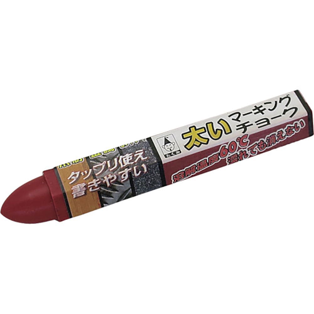 たくみ　太いマーキングチョーク　赤　５１２＿