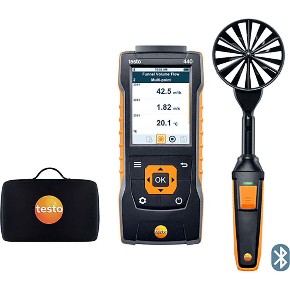 TESTO ベーン式風速計 testo 440 100mmベーン式風速プローブセット 0563 4_