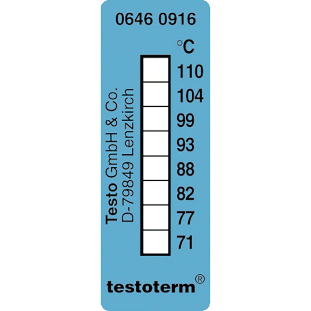 ＴＥＳＴＯ　サーモメーター・テープ　０６４６．０９１６　＋７１－＋１１０＿