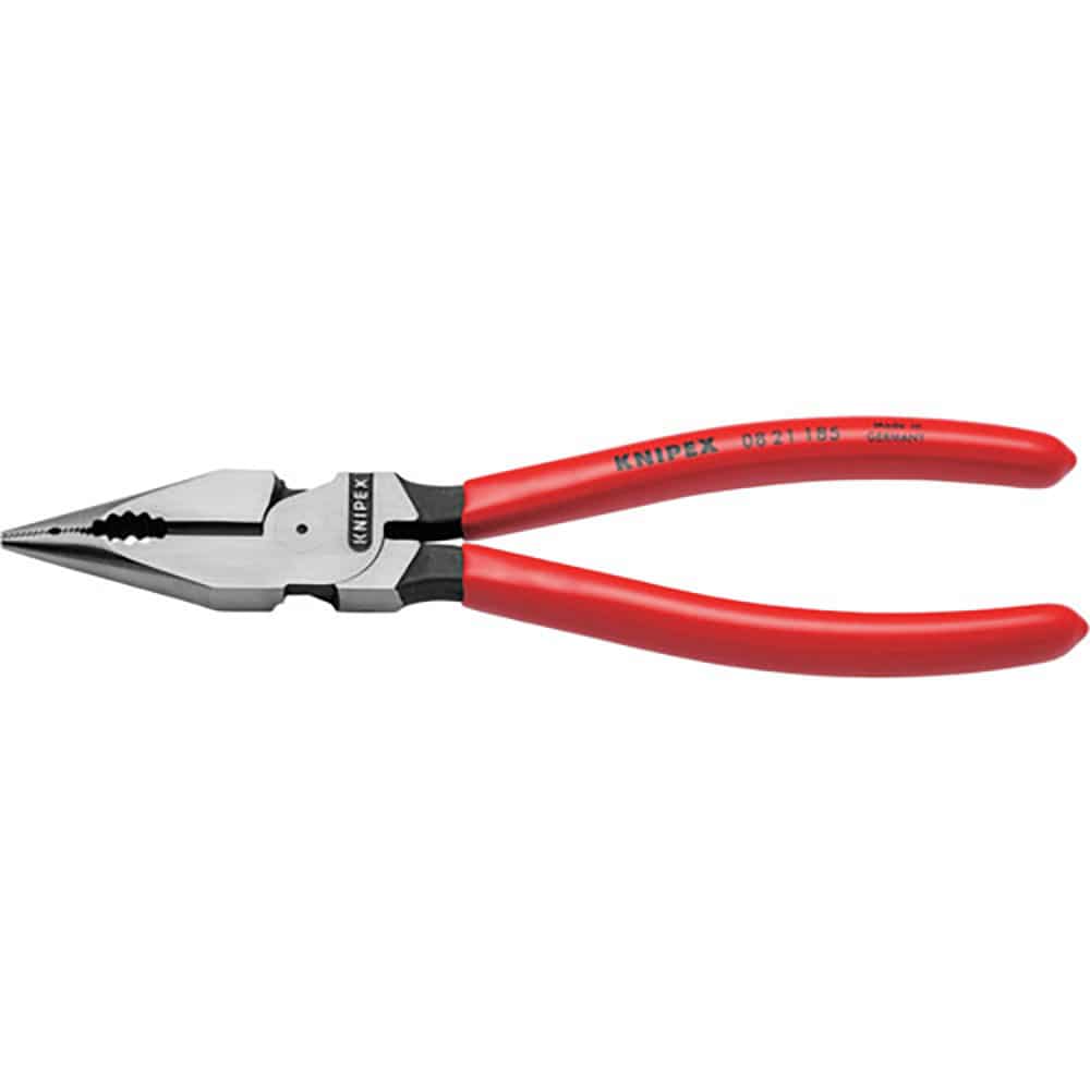 KNIPEX ニードルノーズペンチ 185mm プラスチックハンドル 821185_