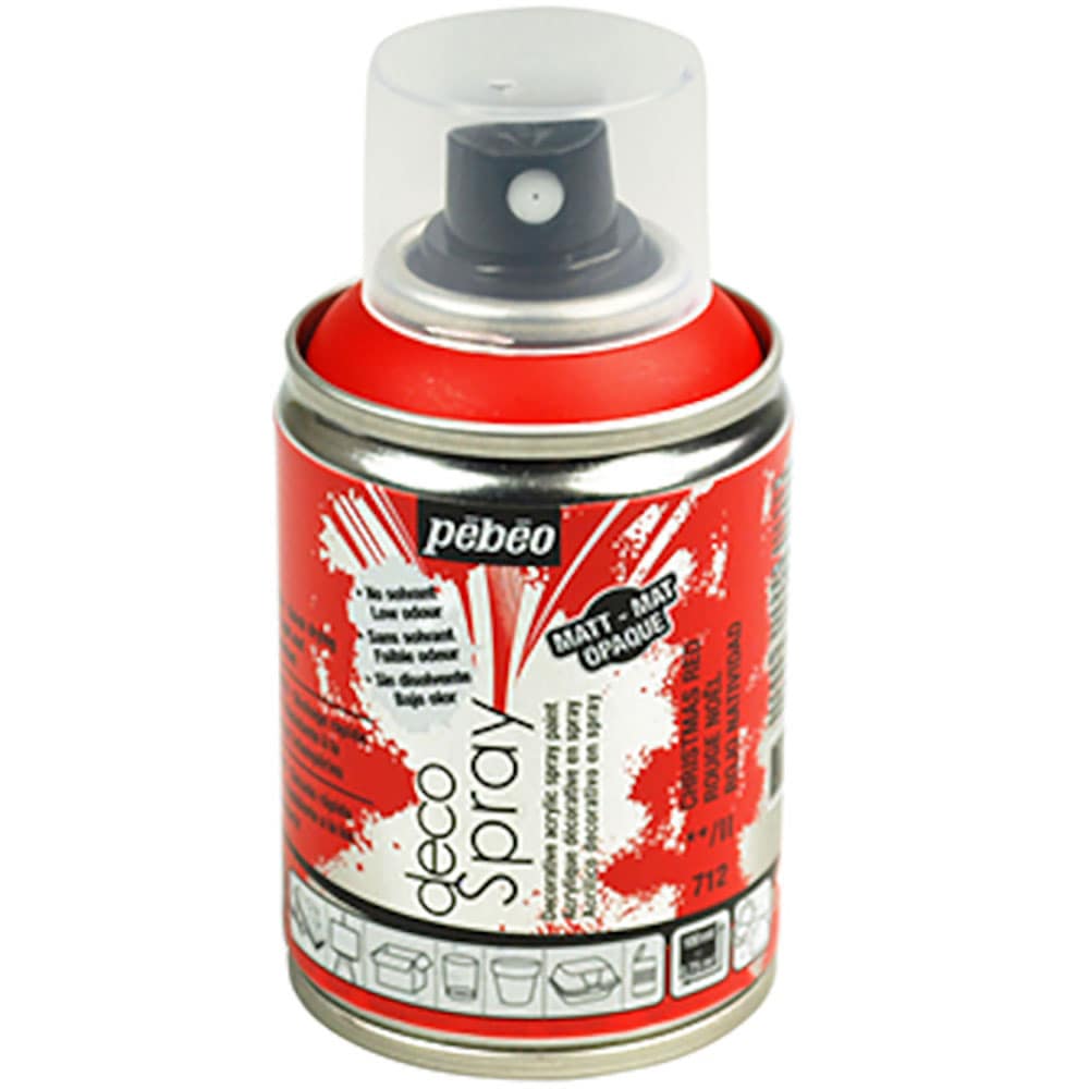Ｐｅｂｅｏ　デコスプレー　１００ｍｌ　マット色　クリスマスレッド　９３７１２＿